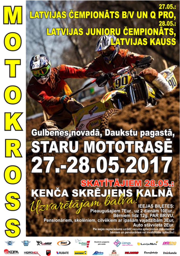 Daukstu pagasta Staru mototrasē - motokross