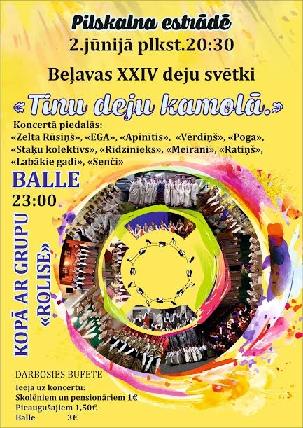 Pilskalna estrādē - Beļavas XXIV deju svētki