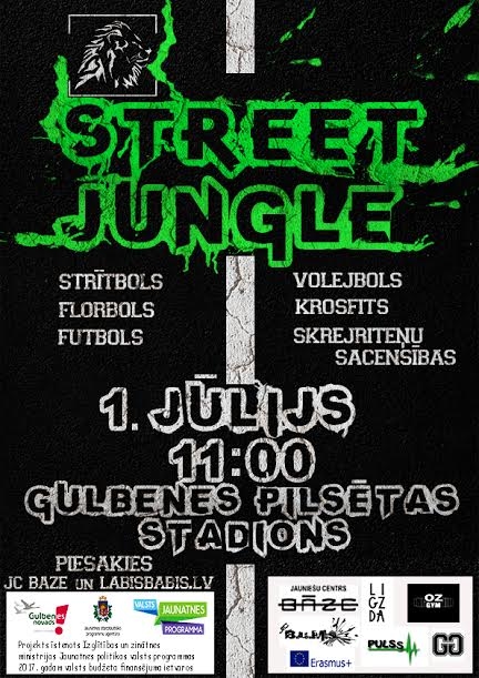 “Street Jungle” aicina uz aktīvu atpūtu Gulbenē