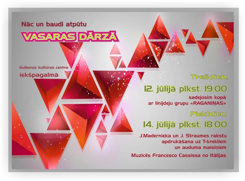 Gulbenes kultūras centra Vasaras dārzā - līnijdeju grupa "Raganiņas"