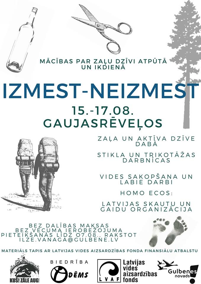 "Gaujasrēveļos" - mācības par zaļu dzīvi atpūtā un ikdienā 