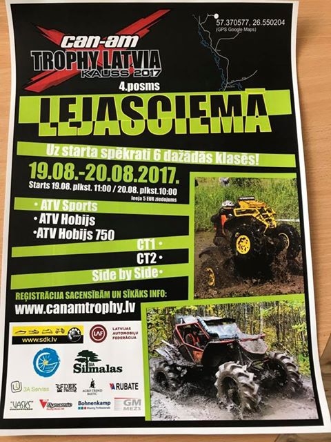 Lejasciemā - "Can-am Trophy Latvia"
