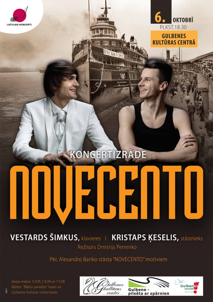 Gulbenes kultūras centrā - koncertizrāde "Novecento"