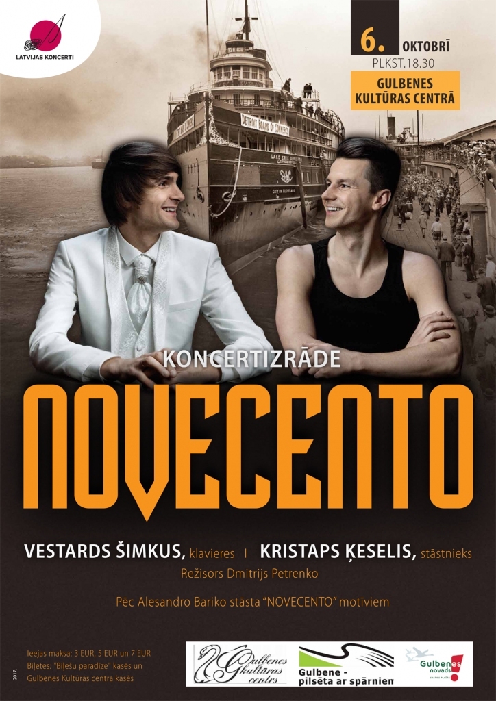 Vestards Šimkus – koncertizrādē “Novocento”