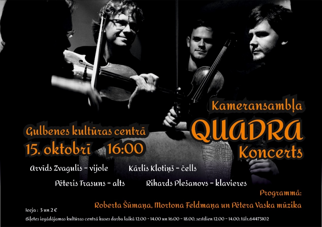 Kameransambļa "Quadro"  koncerts