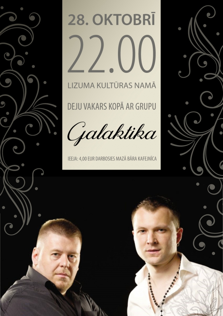 Lizumā - deju vakars kopā ar Galaktiku