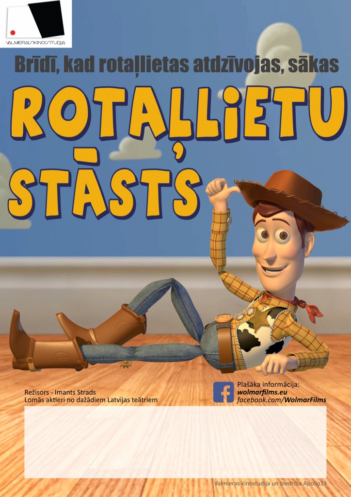 Valmieras kinostudijas teātra izrāde bērniem "Rotaļlietu stāsts"