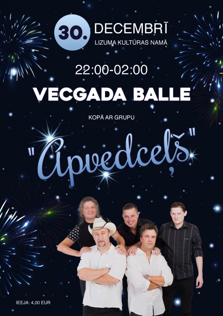 Lizumā - Vecgada balle kopā ar grupu "Apvedceļš"
