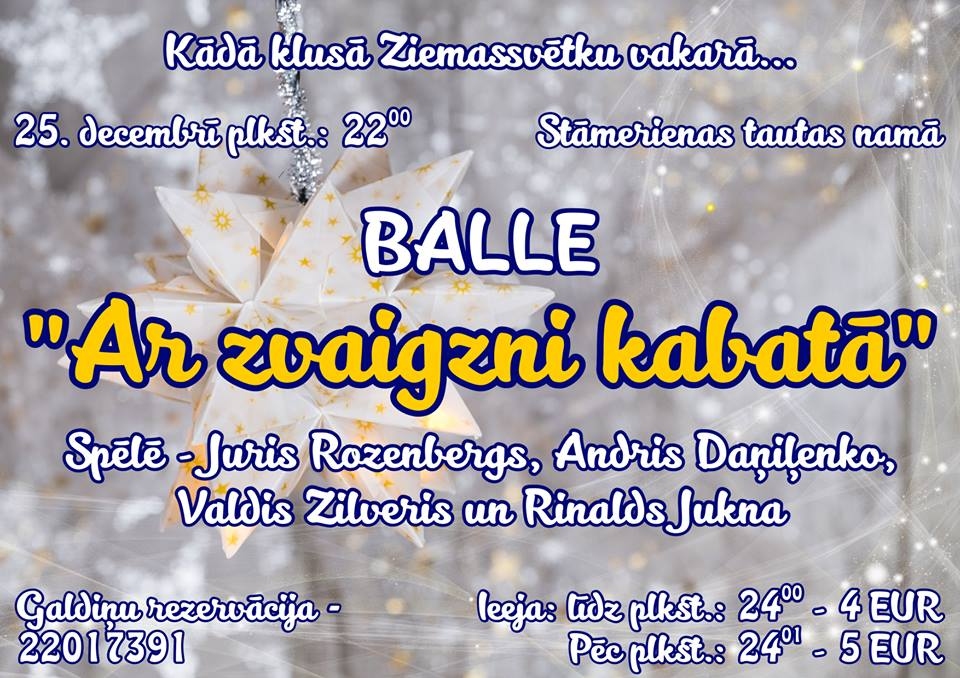 Stāmerienā - balle "Ar zvaigzni kabatā"