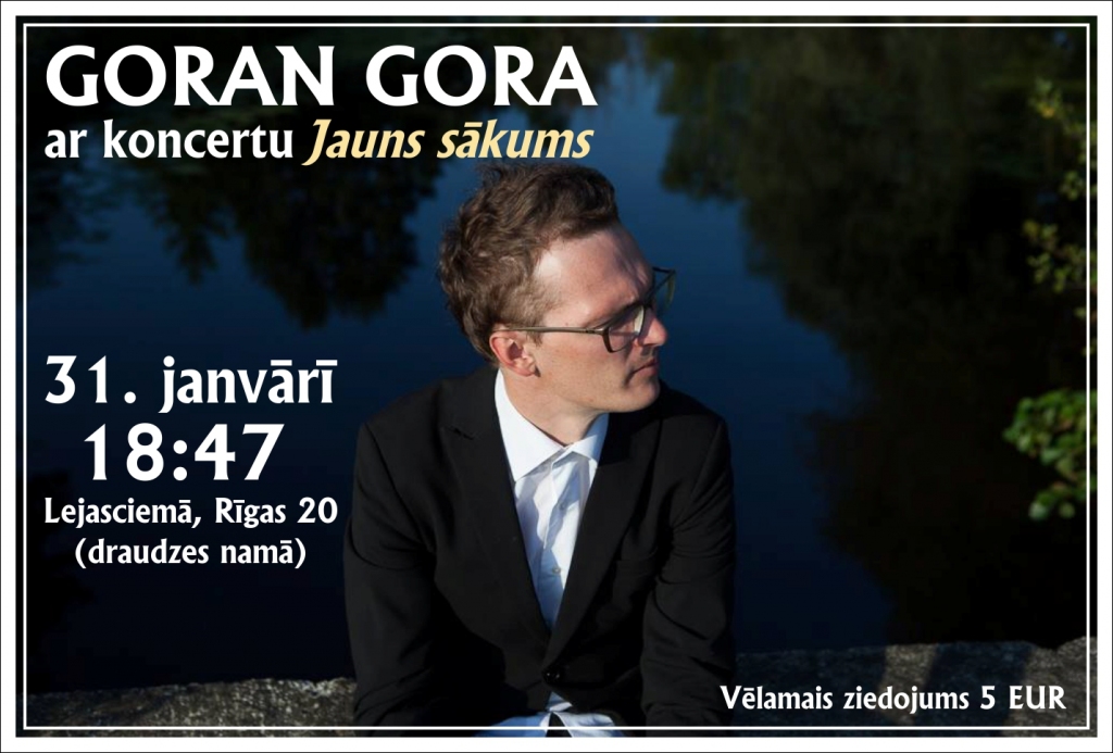 Lejasciema draudzes namā - Goran Gora koncerts "Jauns sākums"