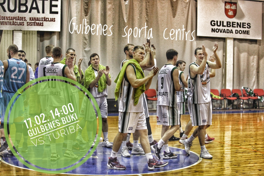 Gulbenes sporta centrā - Gulbenes Buki pret VS "Turība"