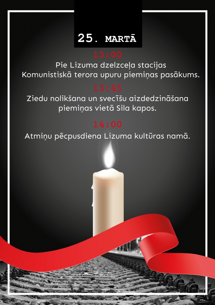 Komunistiskā terora upuru piemiņas pasākums Lizumā