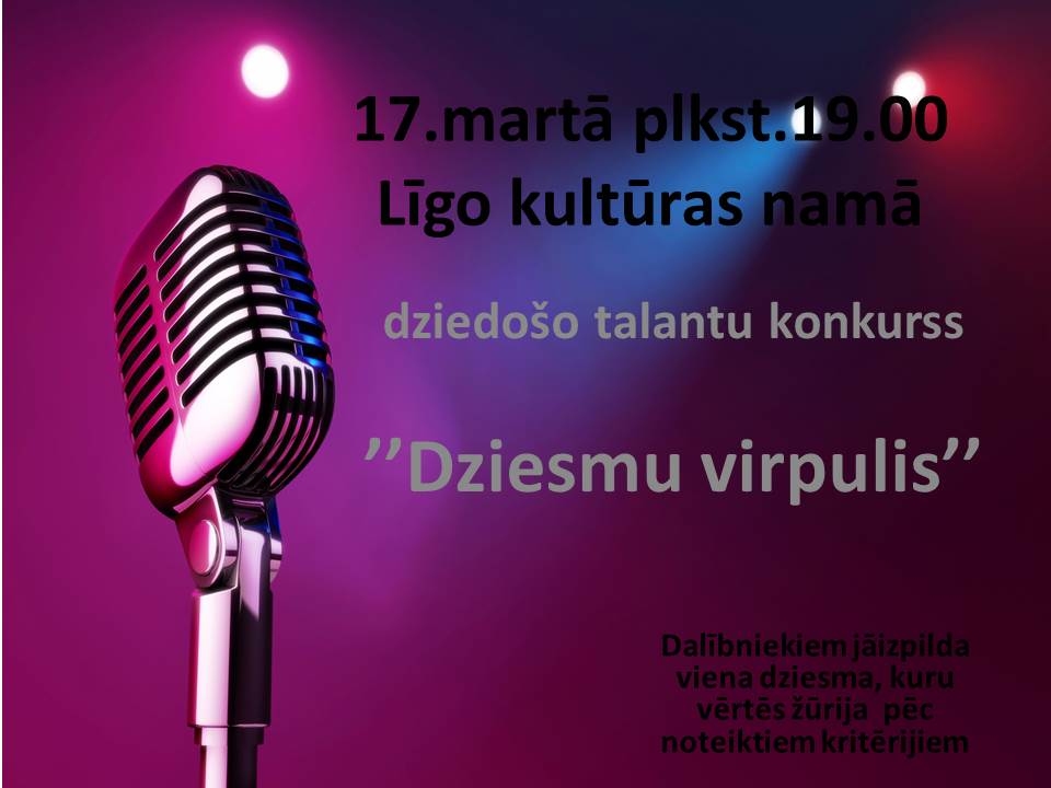 Līgo - Dziedošo talantu konkurss "Dziesmu virpulis"
