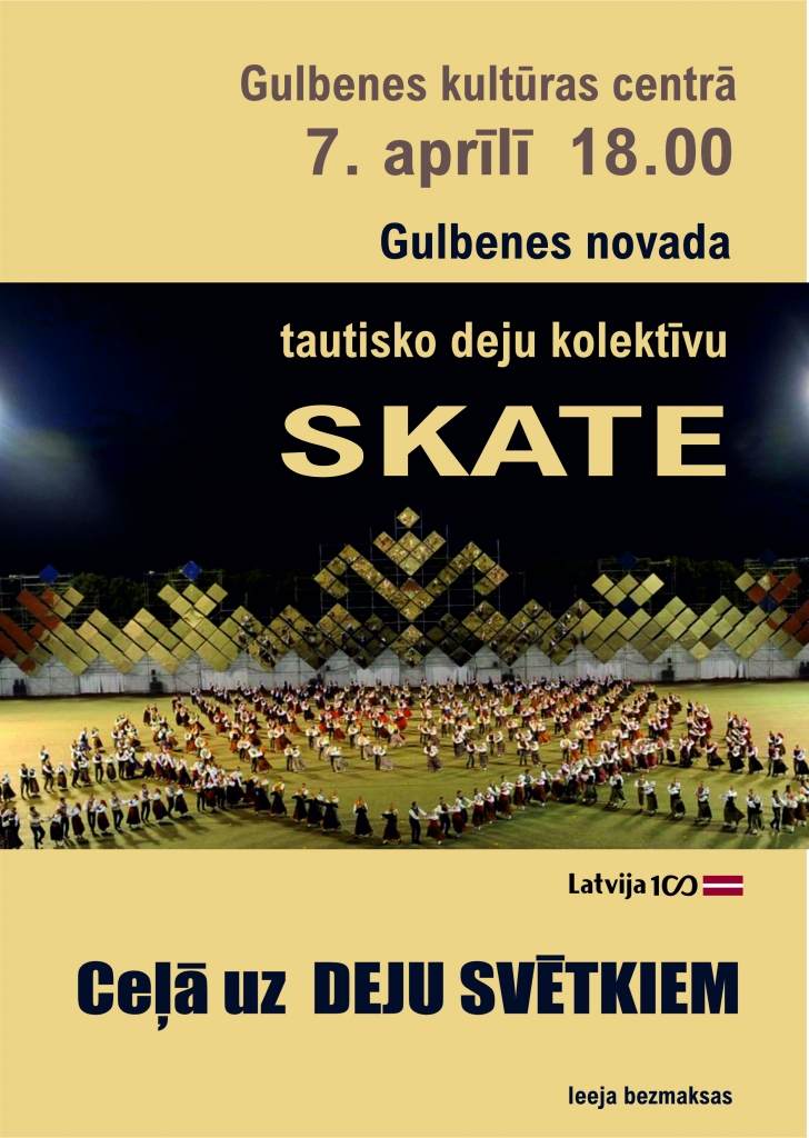 Gulbenes novada tautisko deju kolektīvu skate