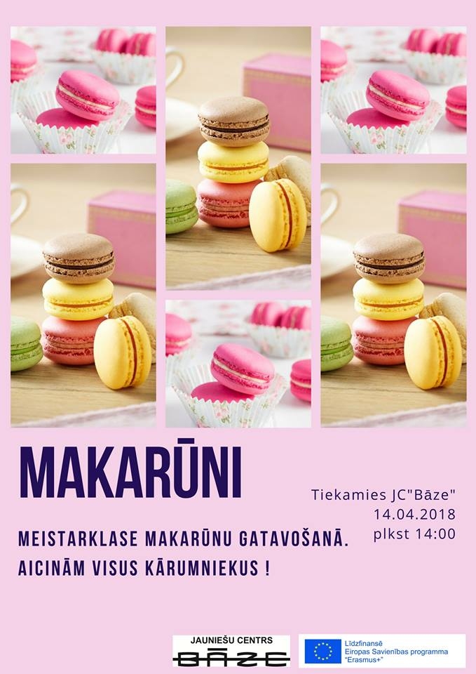 Meistarklase makarūnu gatavošanā