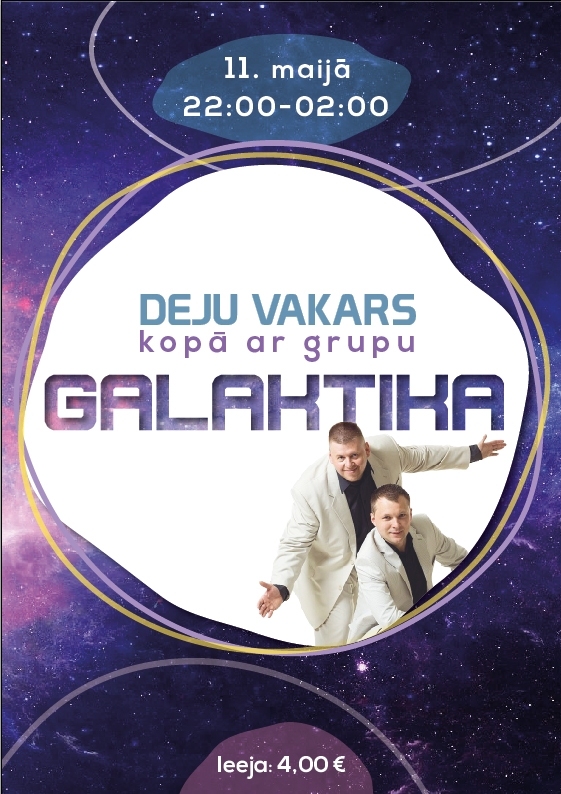 Lizumā - deju vakars kopā ar grupu "Galaktika"