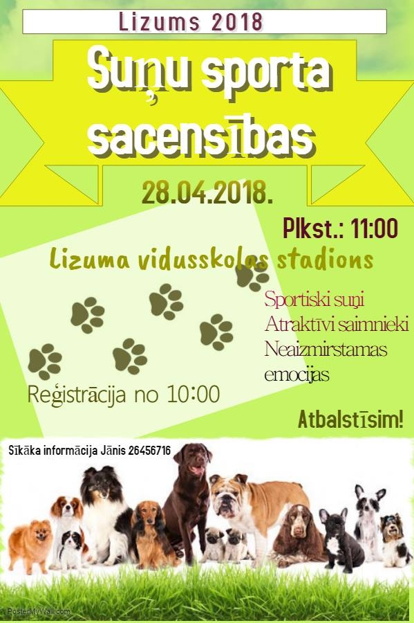 Lizumā - Suņu sporta sacensības