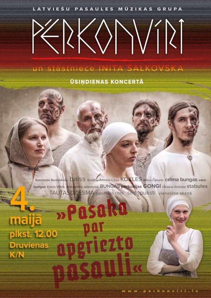 Druvienā - Ūsiņdienas koncerts kopā ar "Pērkoņvīriem"