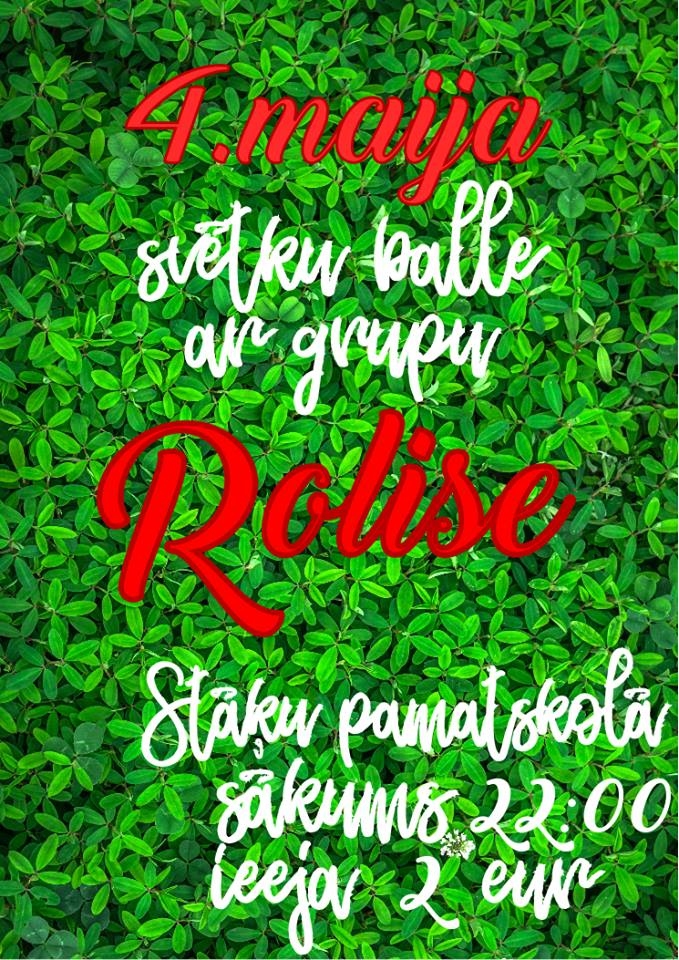 Stāķos - svētku balle kopā ar grupu "Rolise"