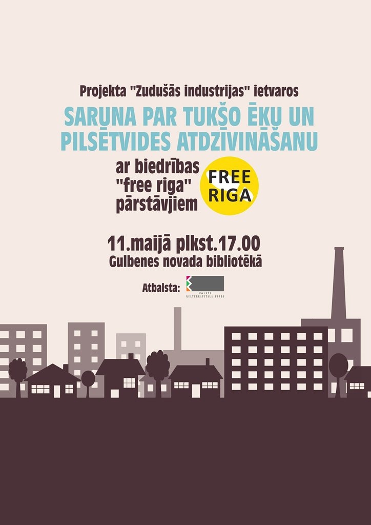 Bibliotēkā - saruna par tukšo ēku un pilsētvides atdzīvināšanu