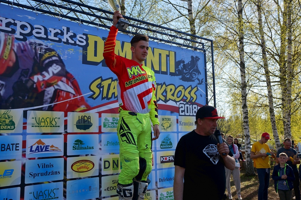 5. “Dimantu kausā” MINI MX klasē startē 13 vietējie motosportisti