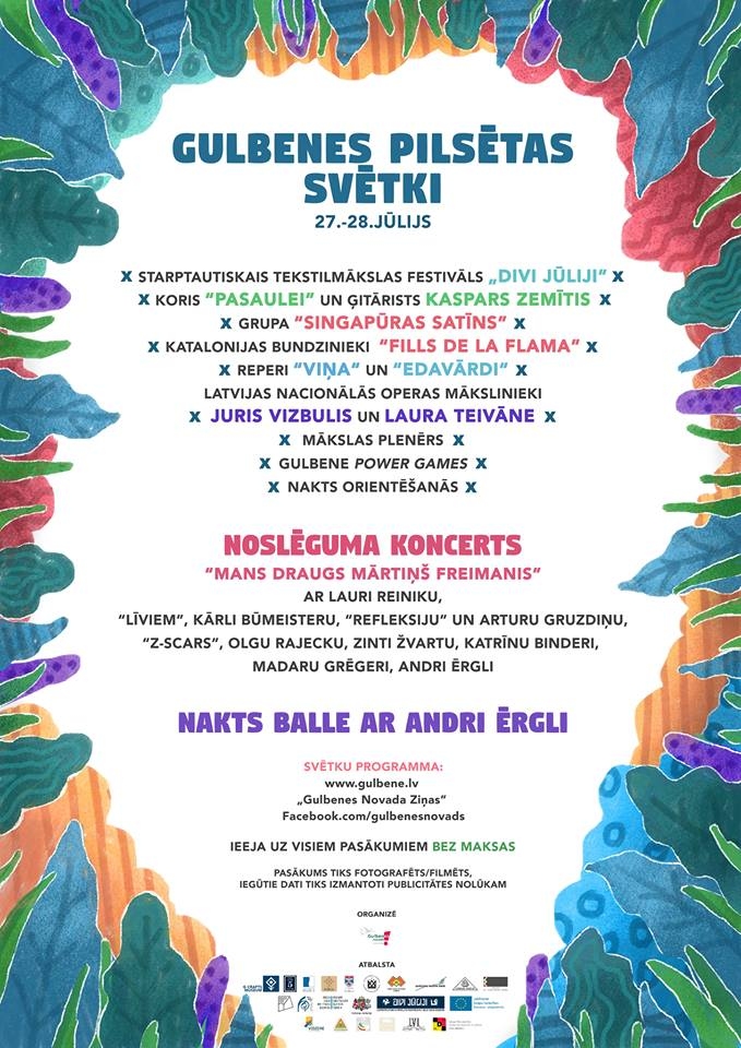 Gulbenes Pilsētas svētku programma