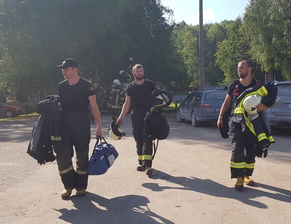 Palīgā kurzemniekiem dodas arī Gulbenes daļas ugunsdzēsēji