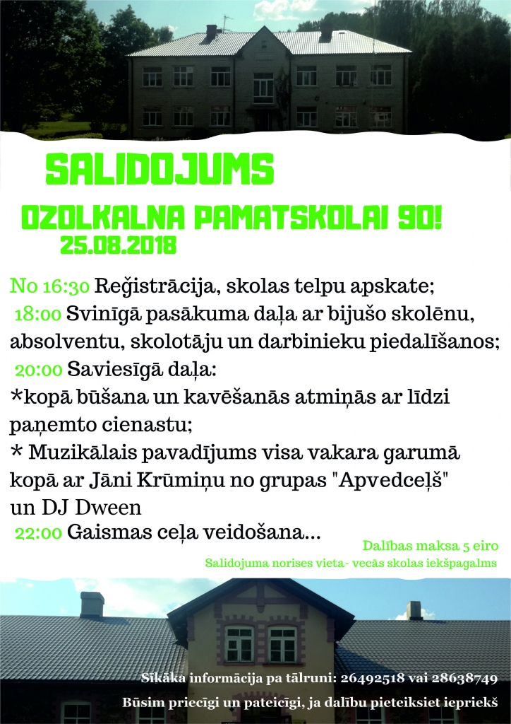 Ozolkalna pamatskolas salidojums
