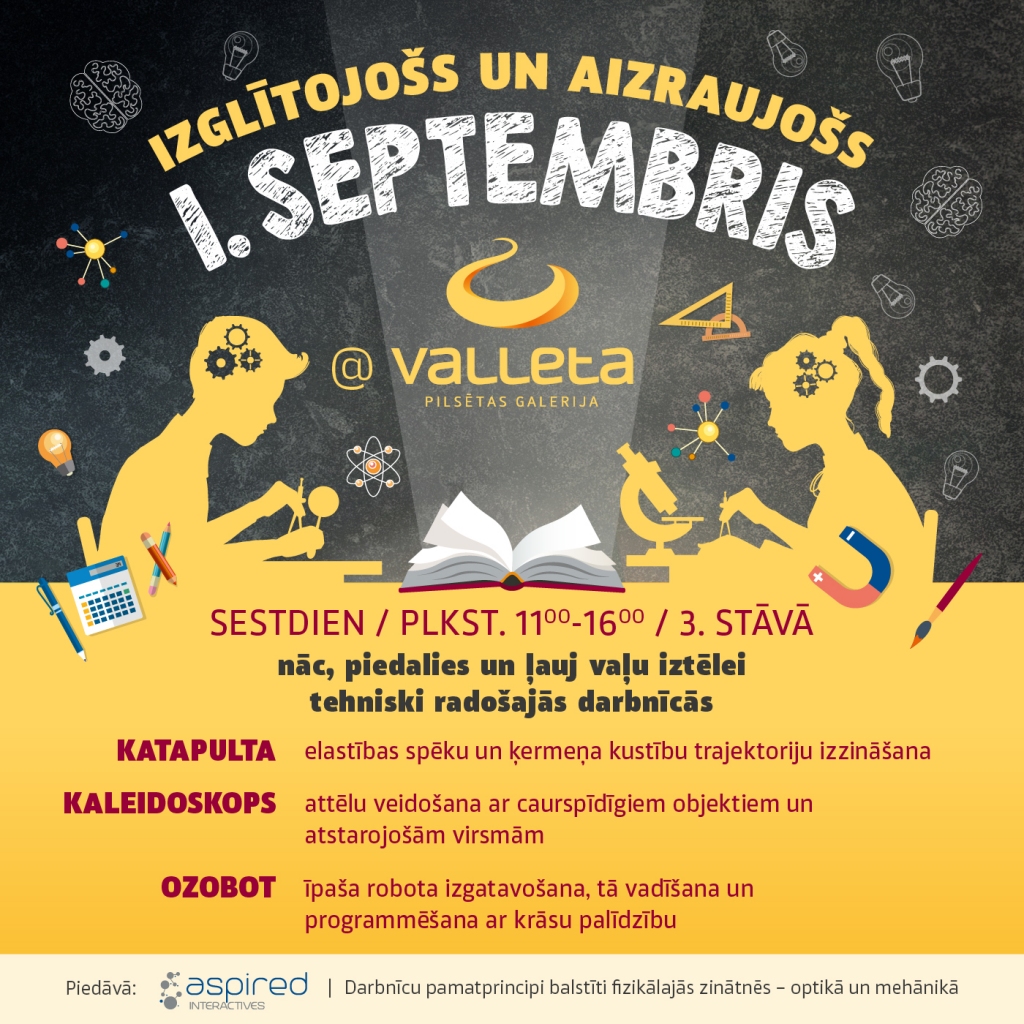 T/c "Valleta" 1. septembrī aicina uz tehniski radošajām darbnīcām