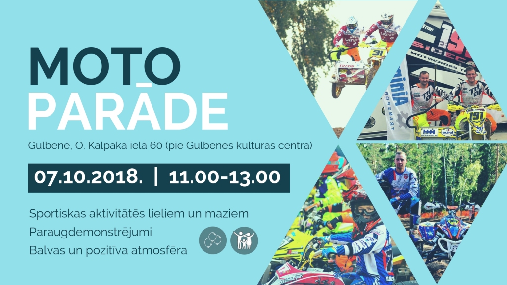 Aicina apmeklēt “Moto parādi 2018” Gulbenē