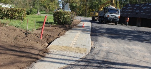 Realizē pilsētas četru ielu pārbūves projektu