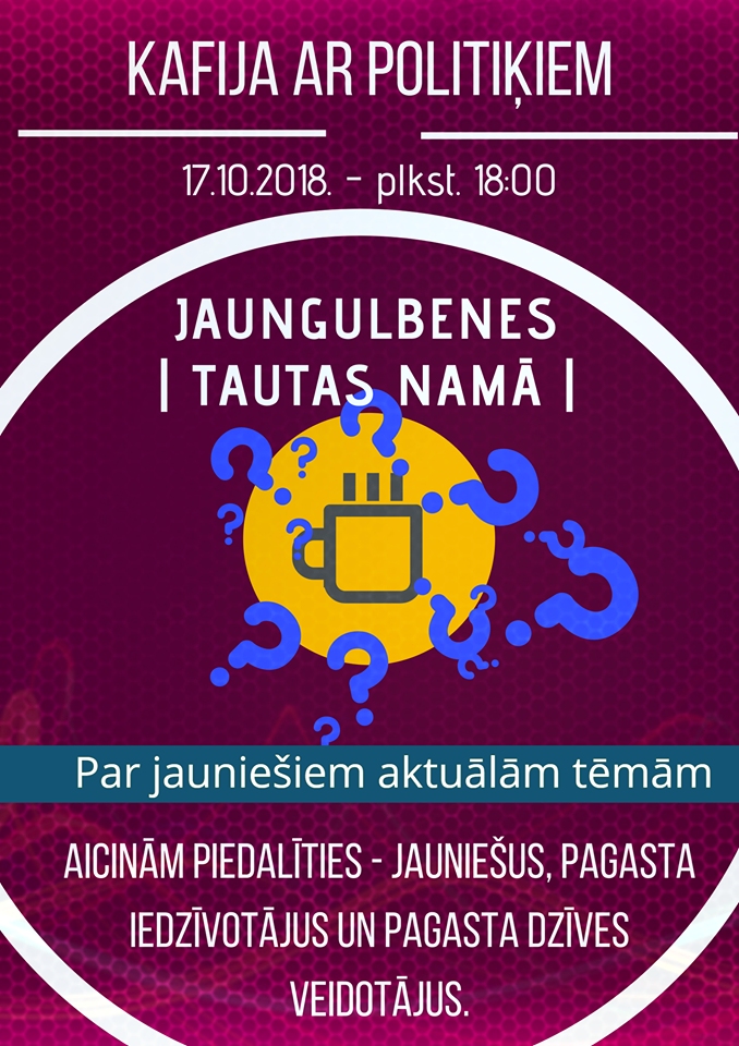 Jaungulbenē - "Kafija ar politiķiem"