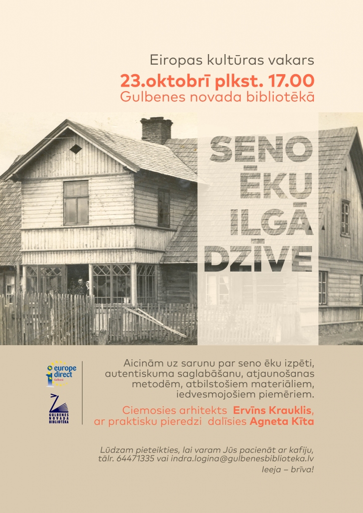 Bibliotēkā būs sarunas par seno ēku atjaunošanu