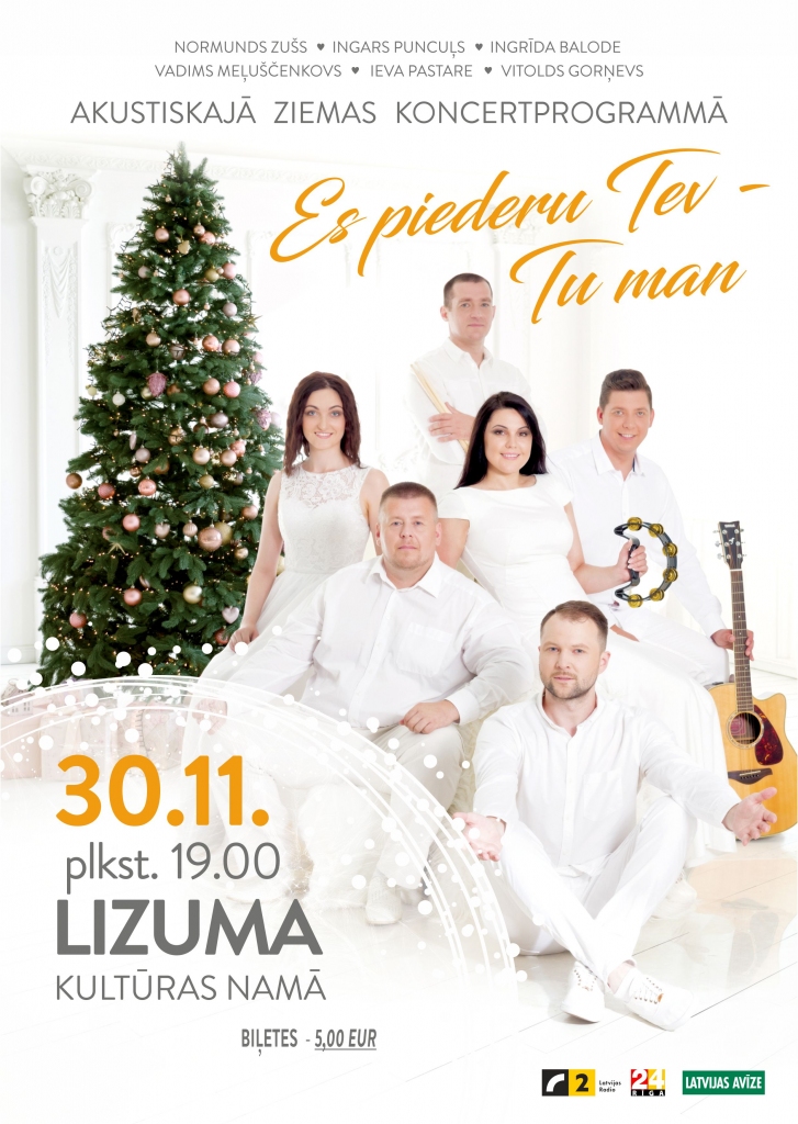 Lizumā Ziemassvētku gaidīšanas noskaņu pilna koncertprogramma “Es piederu tev – tu man” NENOTIKS