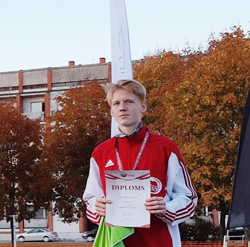 Latvijas čempionātā krosā - 3.vieta