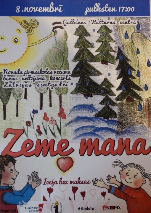 Novada bērnu koncerts Latvijas simtgadei