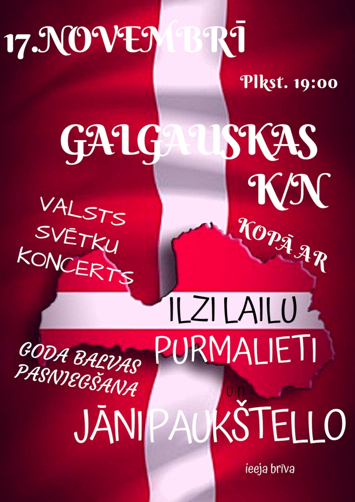Galgauskā - Latvijas simtgades svētku koncerts
