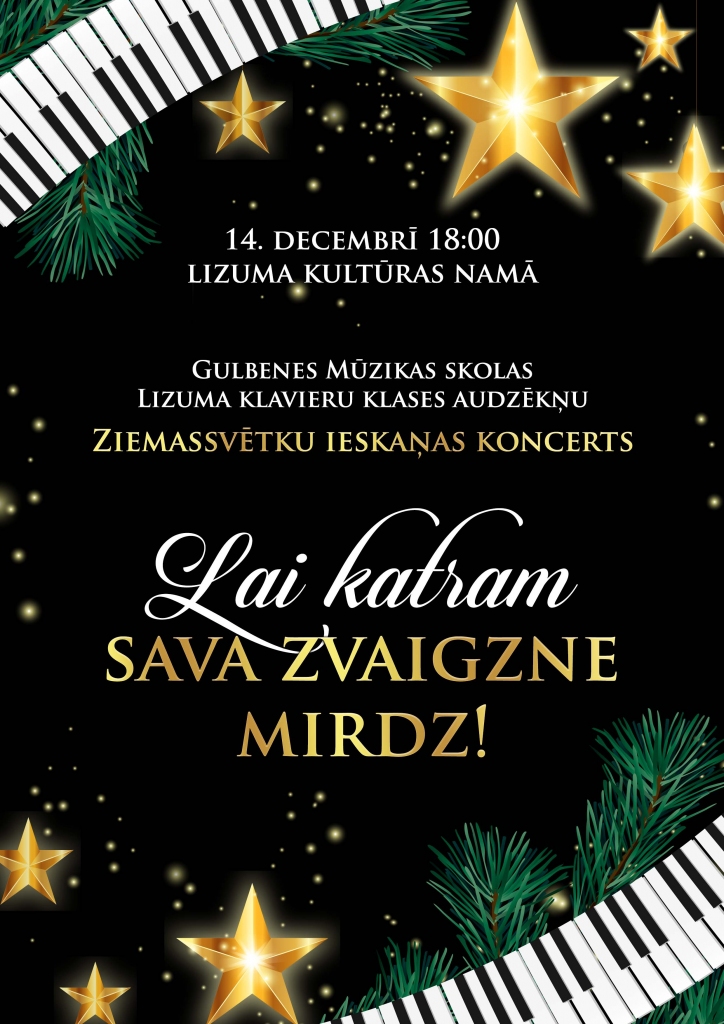 Lizumā - Gulbenes mūzikas skolas Lizuma klavieru klases audzēkņu koncerts