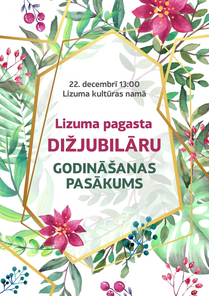Lizuma pagasta dižjubilāru godināšanas pasākums