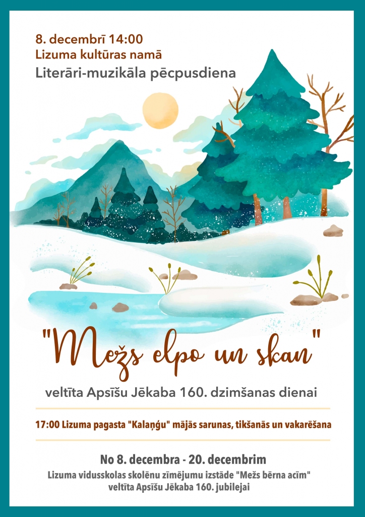 Lizumā - Apsīšu Jēkaba 160. dzimšanas dienai veltīti pasākumi