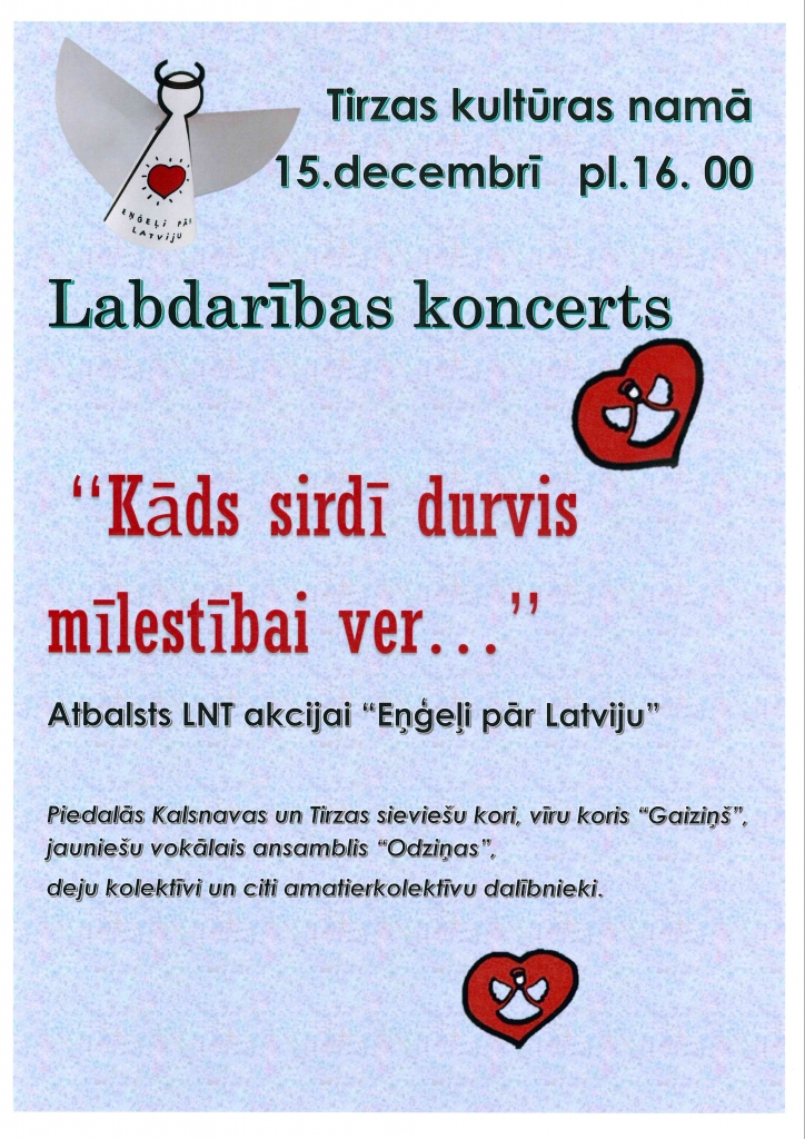 Tirzā - Labdarības koncerts