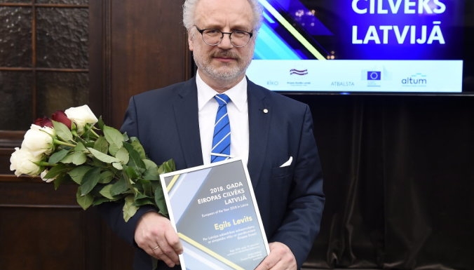 Titulu "Gada Eiropas cilvēks Latvijā" ieguvis Egils Levits