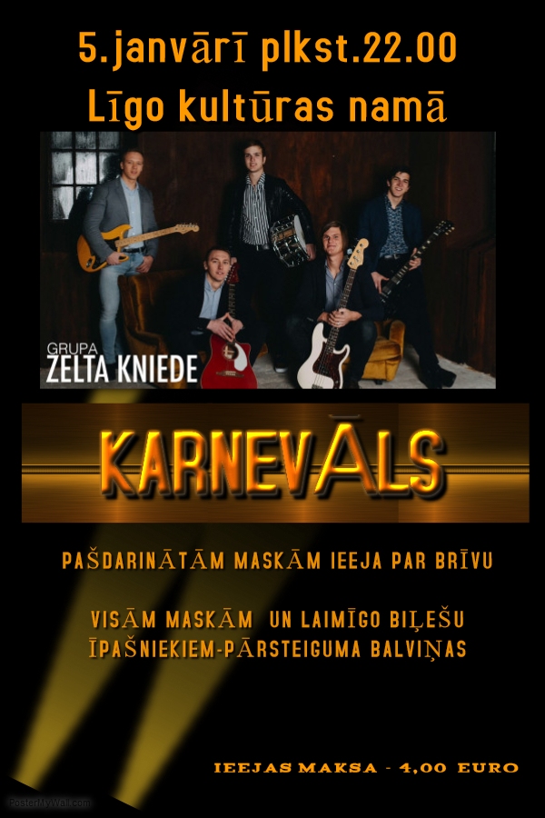 Līgo kultūras namā - karnevāls