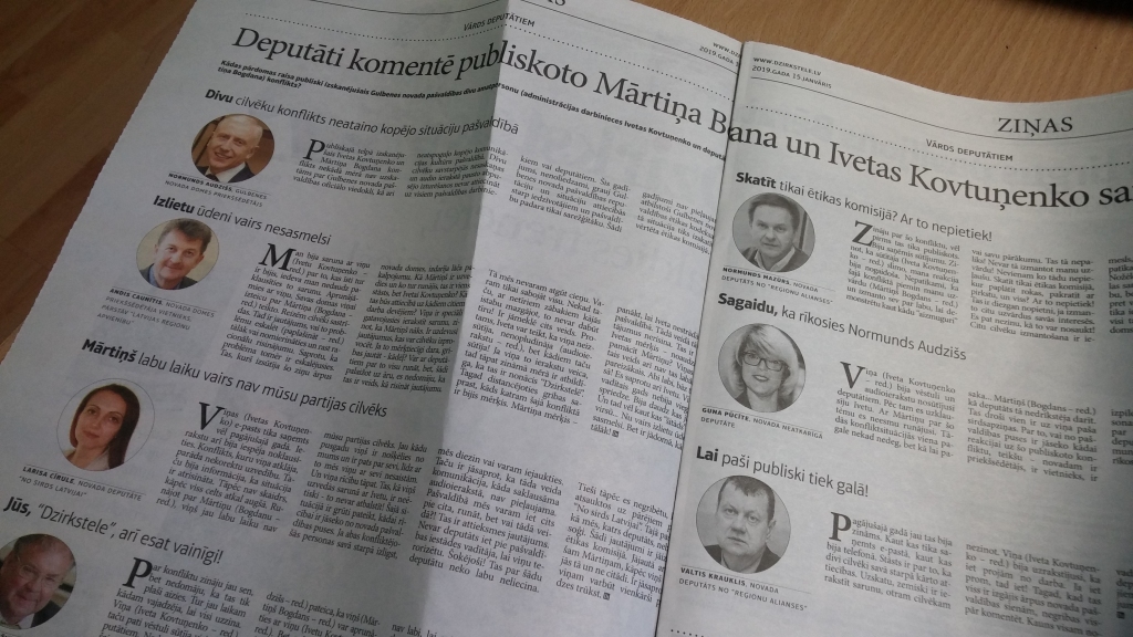 Deputāti komentē publiskoto Mārtiņa Bogdana un Ivetas Kovtuņenko sarunu
