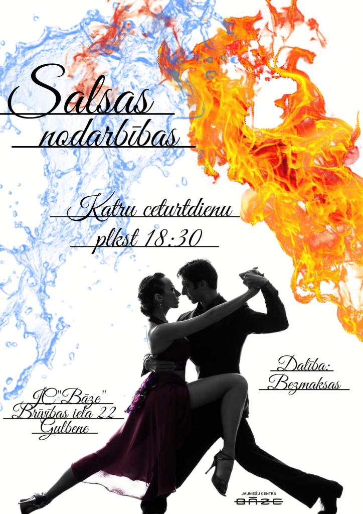 Februārī jauniešu centrā "Bāze" - salsas nodarbības