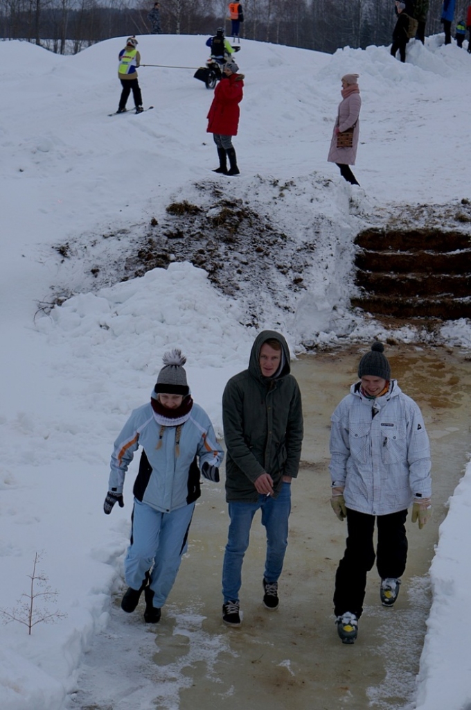 Portāla lietotāja FOTO: motorparkā "Dimanti" sacenšas skijoringā un ziemas krosā