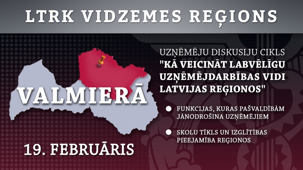 Valmierā aicina apmeklēt diskusiju par administratīvi teritoriālo reformu