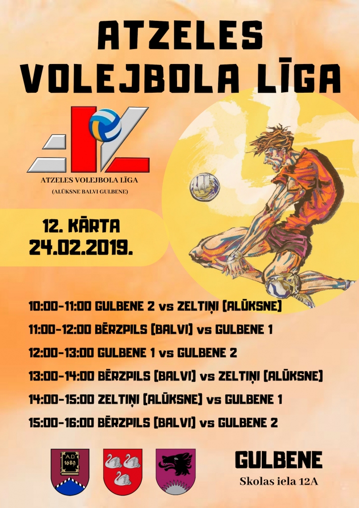 Gulbenē - Atzeles volejbola līgas 12.kārta