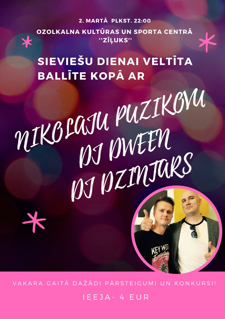 Ozolkalnā - Sieviešu dienai veltīta ballīte