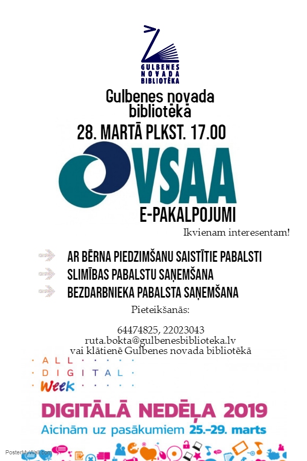 Bibliotēkā - seminārs par VSAA e-pakalpojumiem